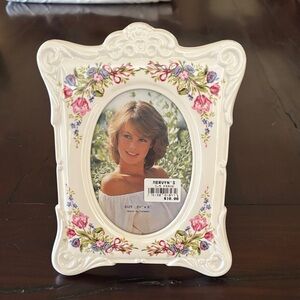 Floral Ceramic Photo Frame